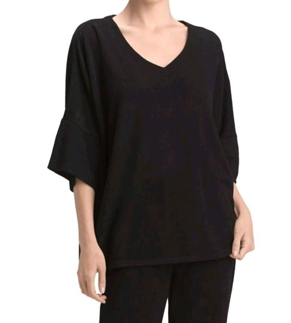 NWT Natori Tunic Top Belaxed Fit Kimono Sleeve Stretch Size M